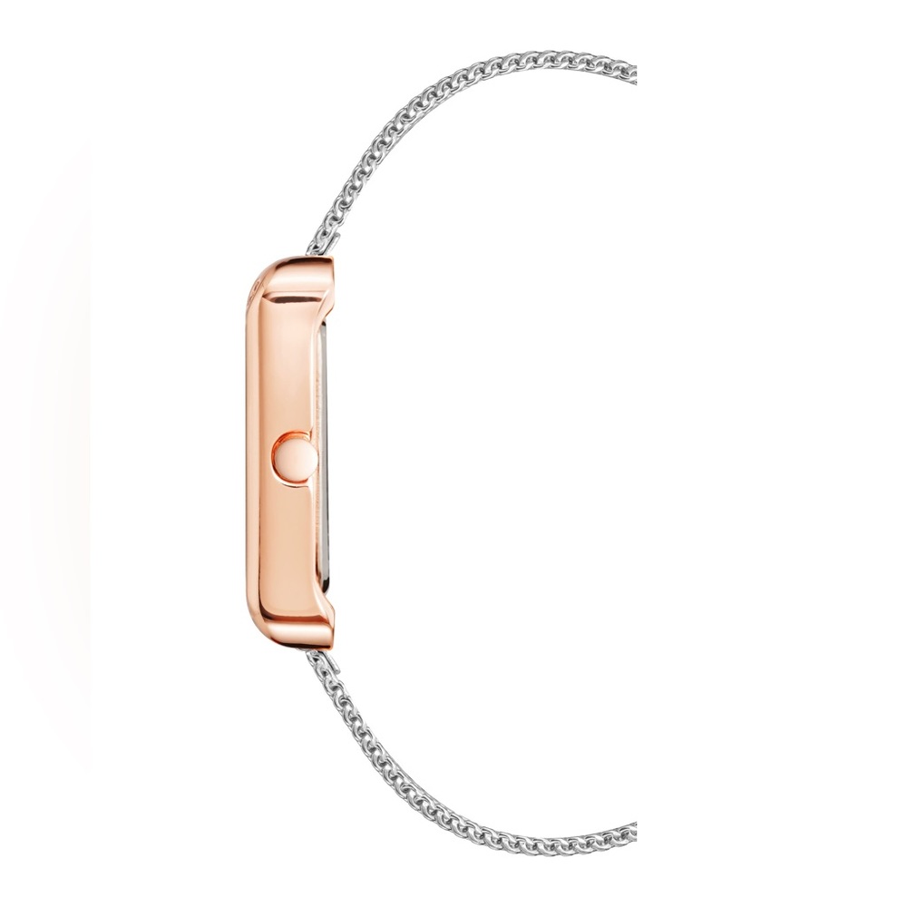 Nine West Rectangular Case Mesh Bracelet Watch - image 2